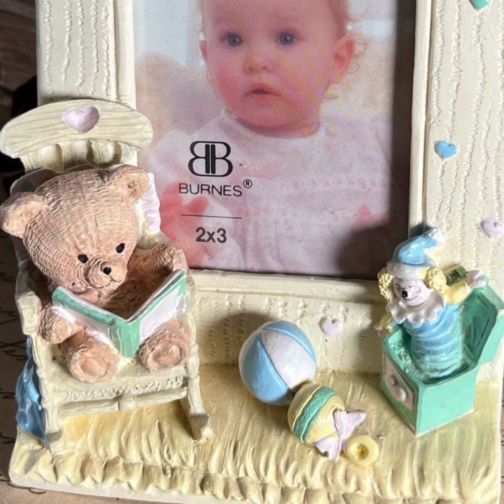 Whimsical Nursery & Fantasy Decor – Teddy Bear Photo Frame & Fairy Figurine - Picture 13 of 15